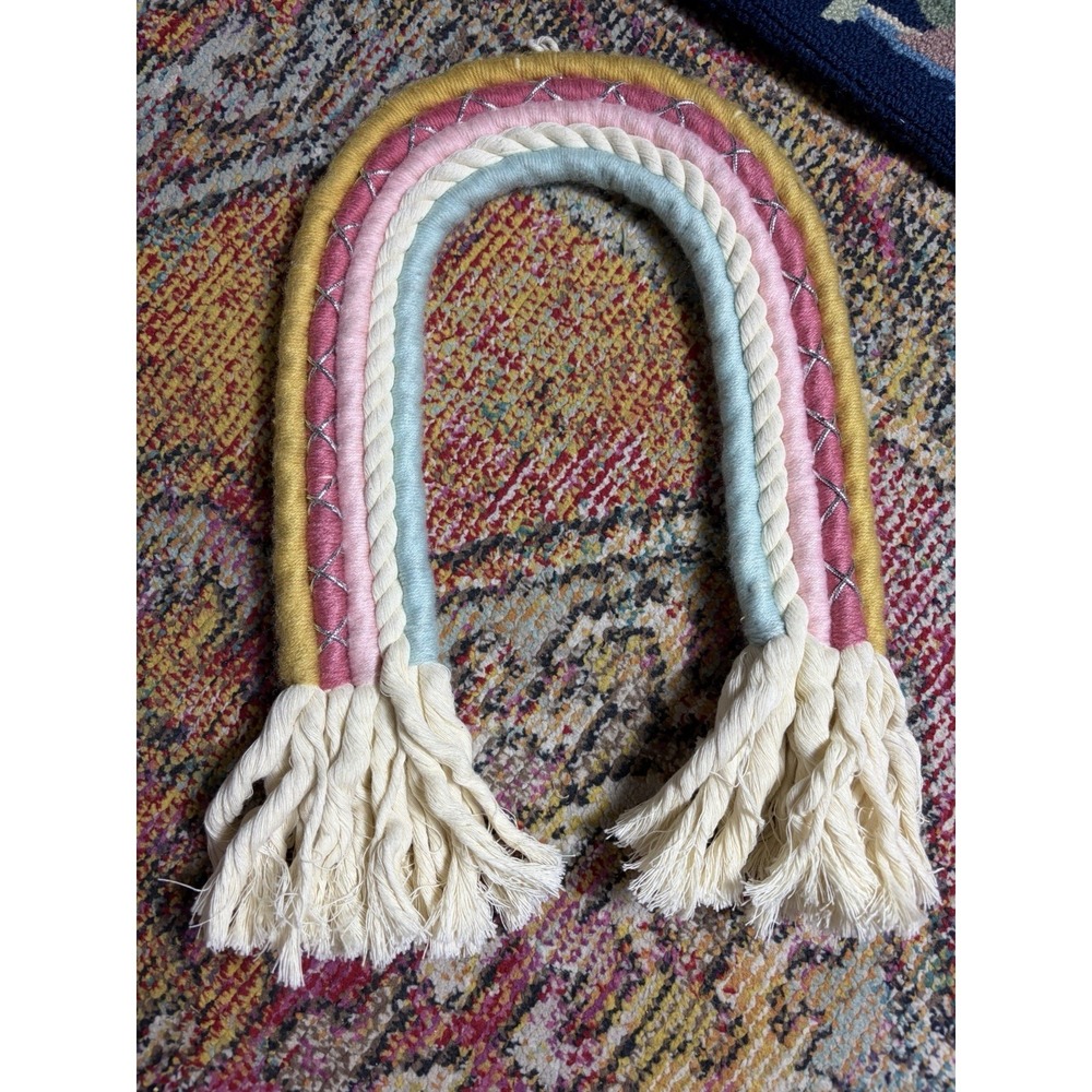 Rainbow Rope Hanging Wall Decor Macrame Style Pride Target